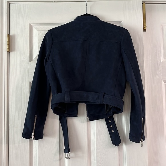 Banana Republic, suede Moto jacket, size small petite - Picture 2 of 3